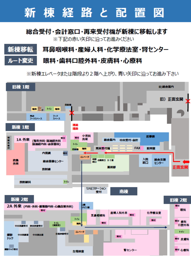新棟配置図